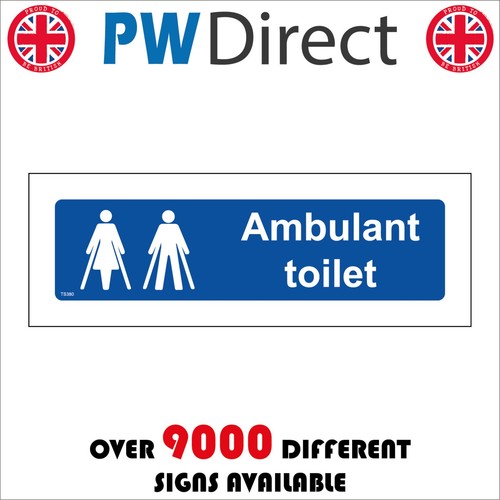 Sign ambulant toilet - sign,