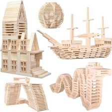 Wooden Plank Building Blocks