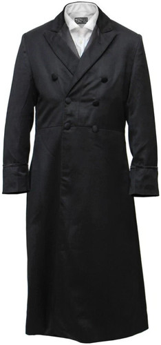 Men wool victorian frock - wool,