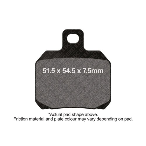 Ebc brake pad - ebc, left