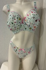 Freya Eden UK 30JJ Wired Balcony Unpadded Bra & Small Thong UK 10