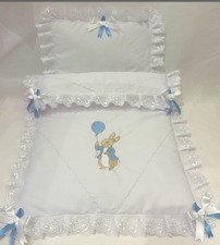 Doll Pram  Quilt & Pillow Set *Silver cross Size*