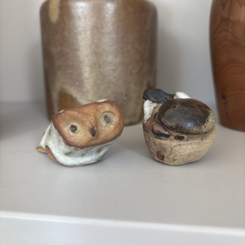 Two tremar pottery birds - two,