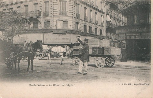 Vintage paris police with - paris,