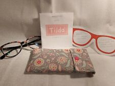 Glasses, SunGlasses Case  (Tilda fabric) padded & popper closure