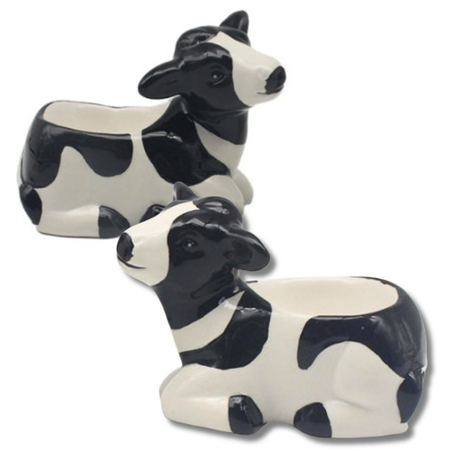Cow egg cup set novelty - set,