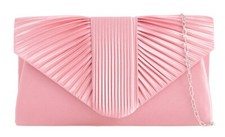 Women's Satin Pleated Clutch
