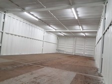Very Secure 40 X 16 Foot Wide Linked Container Workshop.. Strengthened.
