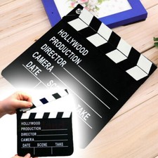 🔥Clapper Board Hollywood Film Movie Prop Video Clapperboard Party Decoration UK