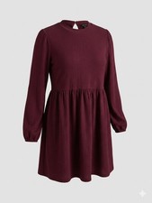 Beautiful burgundy smock dress