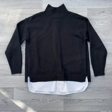 Next Black Mock Layer Jumper