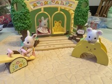Sylvanian families beautiful flair rainbow nursery playground swing set 100% 