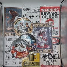 10x Metal Tin Signs Funny