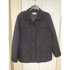 Talbots Black Quilted Barn