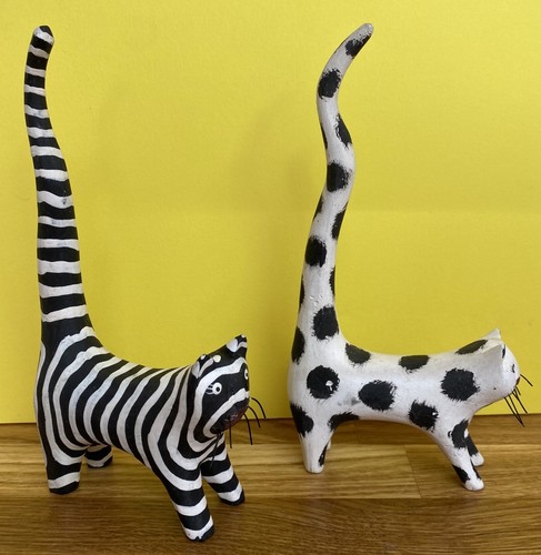 Whimsical cats striped - whimsical,