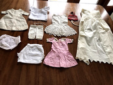 Antique Vintage Baby Dolls Clothes Job Lot Mixed