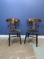 Pair Of Vintage Oak Pine