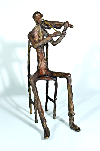 Surrealist bronze figure - bronze, °