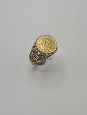 9ct Gold Ring Set With 90%