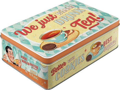 Retro storage tin - storage,