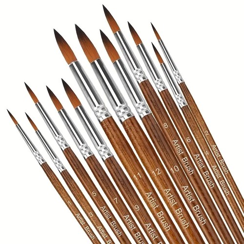 12pcs artist paint - artist, brushes