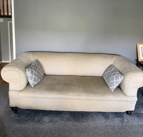 Beige fabric seater sofa - beige,