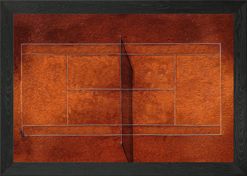 Clay tennis court framed - clay,