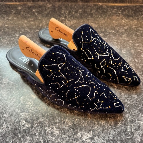 Zara navy velvet constellation - zara,