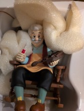 Grolier Disney Christmas Tree Decoration Figure Gepetto Pinocchio Vintage Boxed