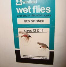 Old Winfield Woolworths Wet Flies.Red Spinner pkt.Kenya.Old trout flies.Fly fish