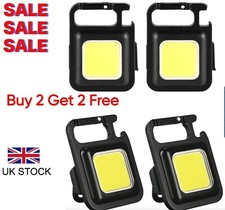 Mini Torch Ligh USB Rechargeable LED COB Light Mini Lamp Torch Keychain magnetic