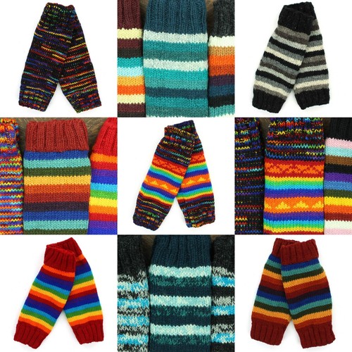 Hand knitted wool leg - hand,