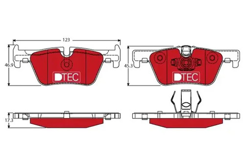 Brake pads gdb1919dte - gdb1919dte, for