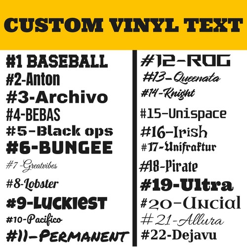 Custom text vinyl decal - decal,