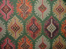 Sorrel Green Ikat Kilim 100%