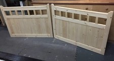 Pair Of Handmade Redwood Garden/Driveway Gates 3ft x 4ft FREE LOCAL DELIVERY 