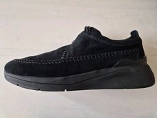 Clarks MI-X Mens Black Suede Leather Shoes