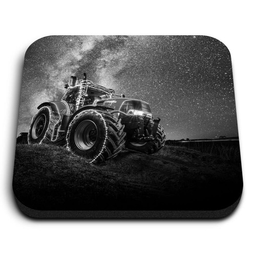 Square mdf magnets farm - mdf, bw