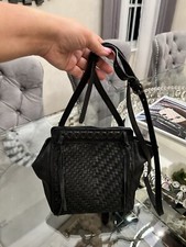 Kooba Handbags "Aisha" Leather Woven Detailed Crossbody Bag