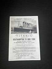 Titanic White Star Line Advert