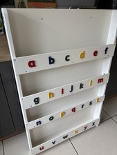 Tidy Books Alphabet Bookcase Kids Wall Book Shelf - White - RRP £169