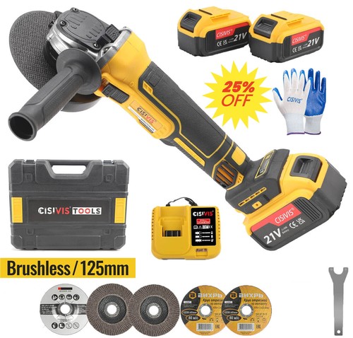 21v 125mm cordless - 125mm, angle