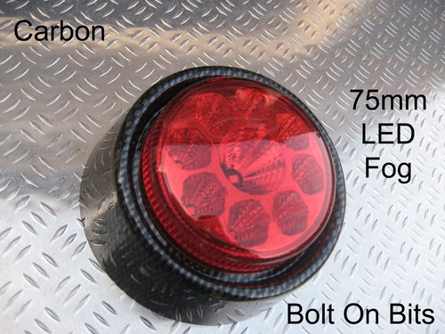Rear led 75mm - rear, fog