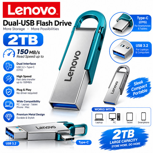 Lenovo 2tb usb - flash, drive
