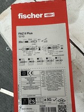 Fischer FAZ II Plus 12/10 Through Bolt M12 x 110mm Zinc Plated 564586 Box of 20