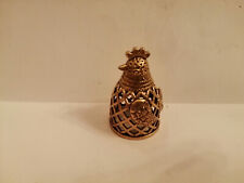 THIMBLE CHICKEN COCKEREL BRASS