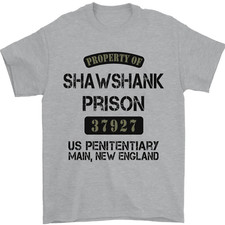 Property of Shawshank Prison Movie 90s Mens T-Shirt 100% Cotton