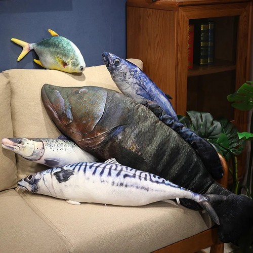 Realistic fish plush toy - realistic,