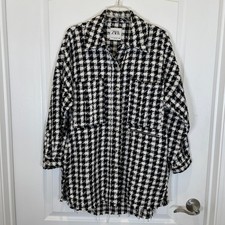 Zara Houndstooth Jacket /