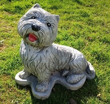 West Highland Terrier Garden Ornament Westie Dog Concrete Stone